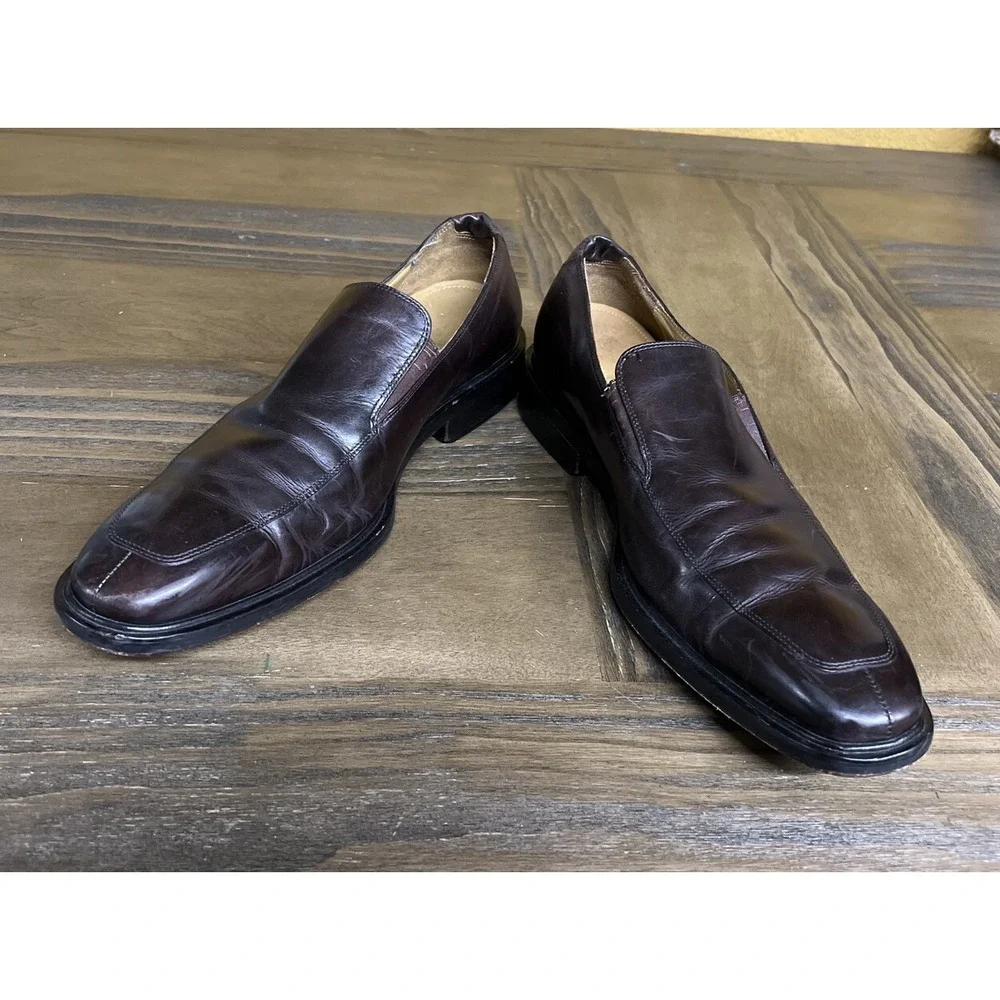 Cole Haan NikeAir Cognac Leather Loafers Casual Men's Shoes Size 13 M Slip On